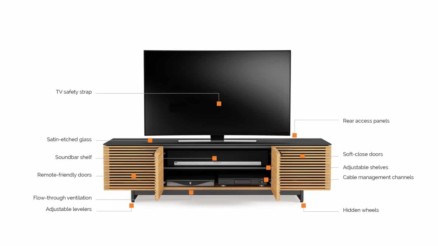 Corridor 8173 Modern Media Console &amp; TV Stand | BDI Furniture | West