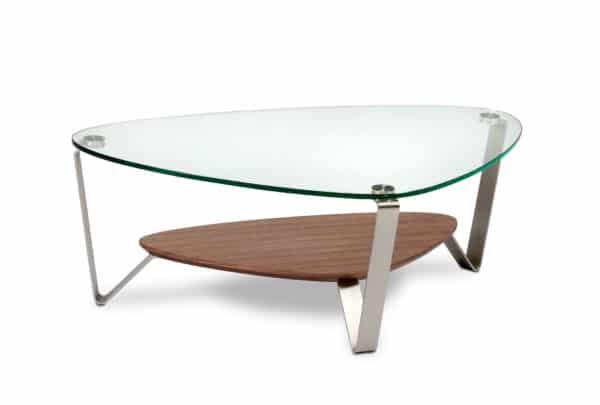 Dino Small Modern Glass Coffee Table | BDI Furniture