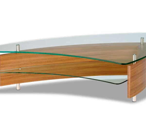 Fin Modern Glass Coffee Table | BDI Furniture