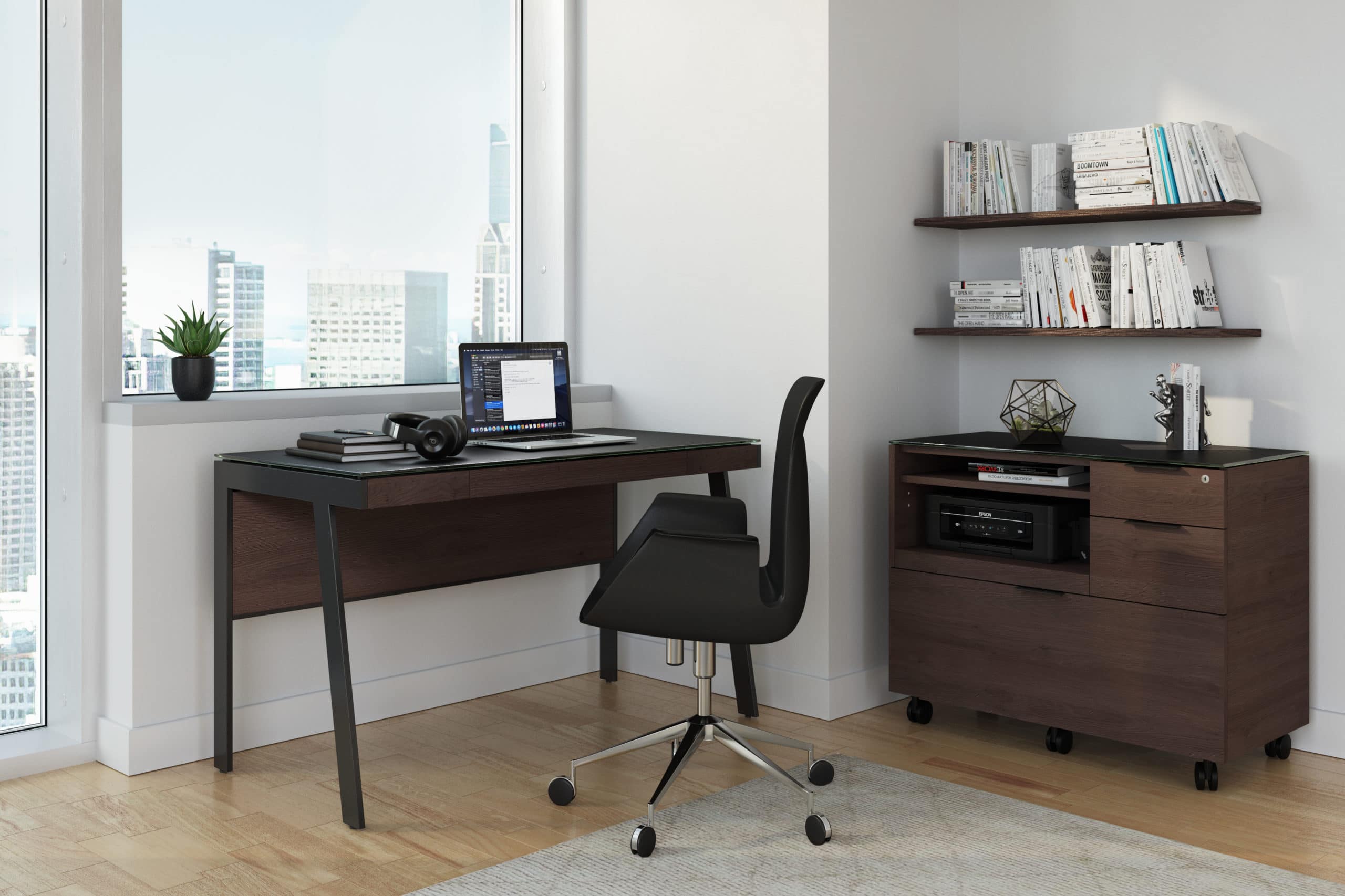 Sigma Modern Home Office Desk | West Avenue Furniture