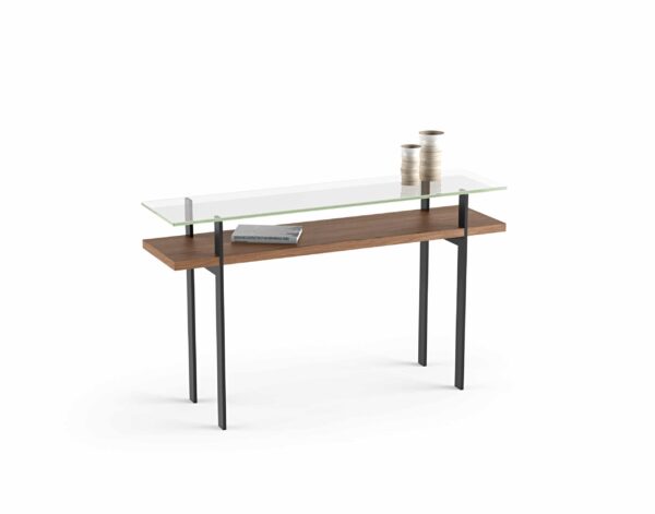 Terrace Modern Slim Glass Console Table | BDI Furniture