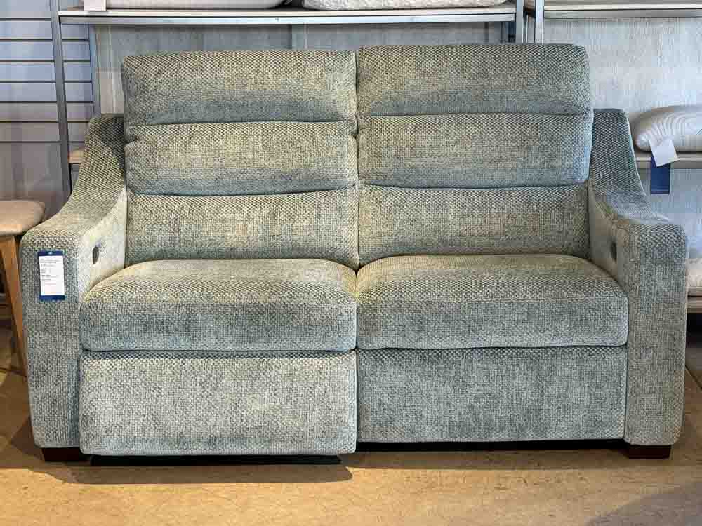 Sarasota loveseat with modern upholstery and compact design